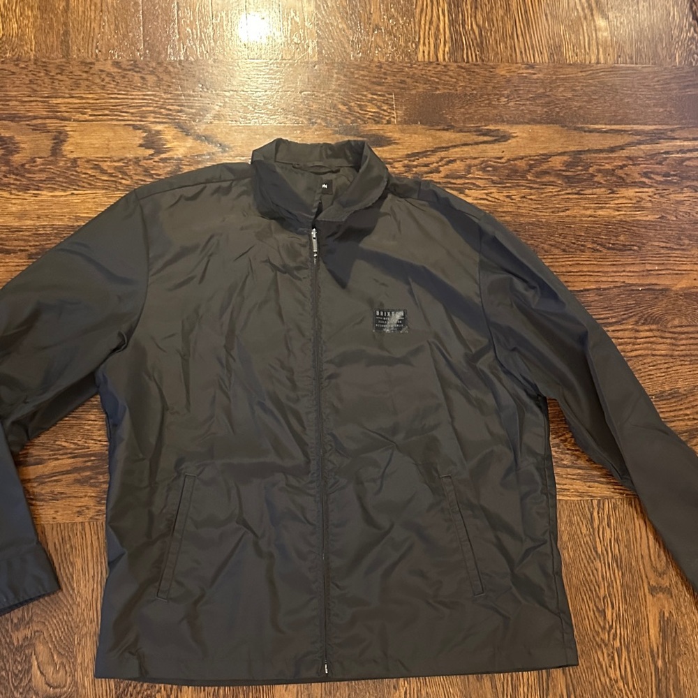 Brixton Men's Black Windbreaker Jacket